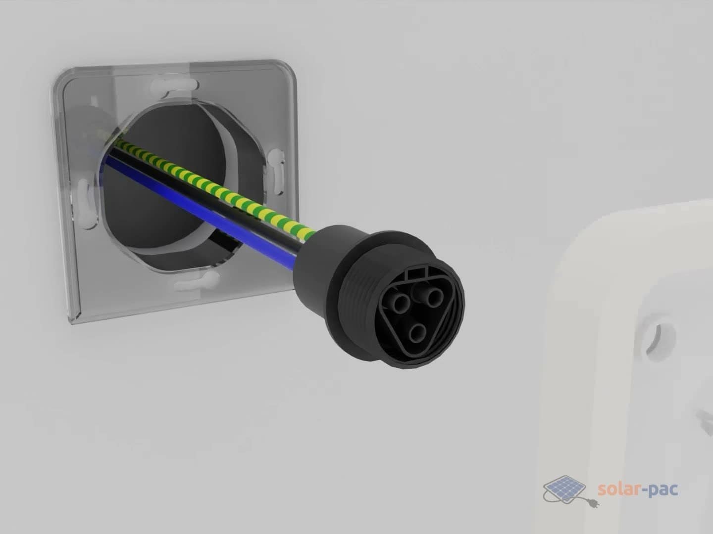 Balkonkraftwerk Wieland Steckdose Einspeisesteckdose für Deye Hoymiles Wechselrichter (ohne Kabel, Wieland Gesis Unterputz mit 90º Stecker) – Bild 2