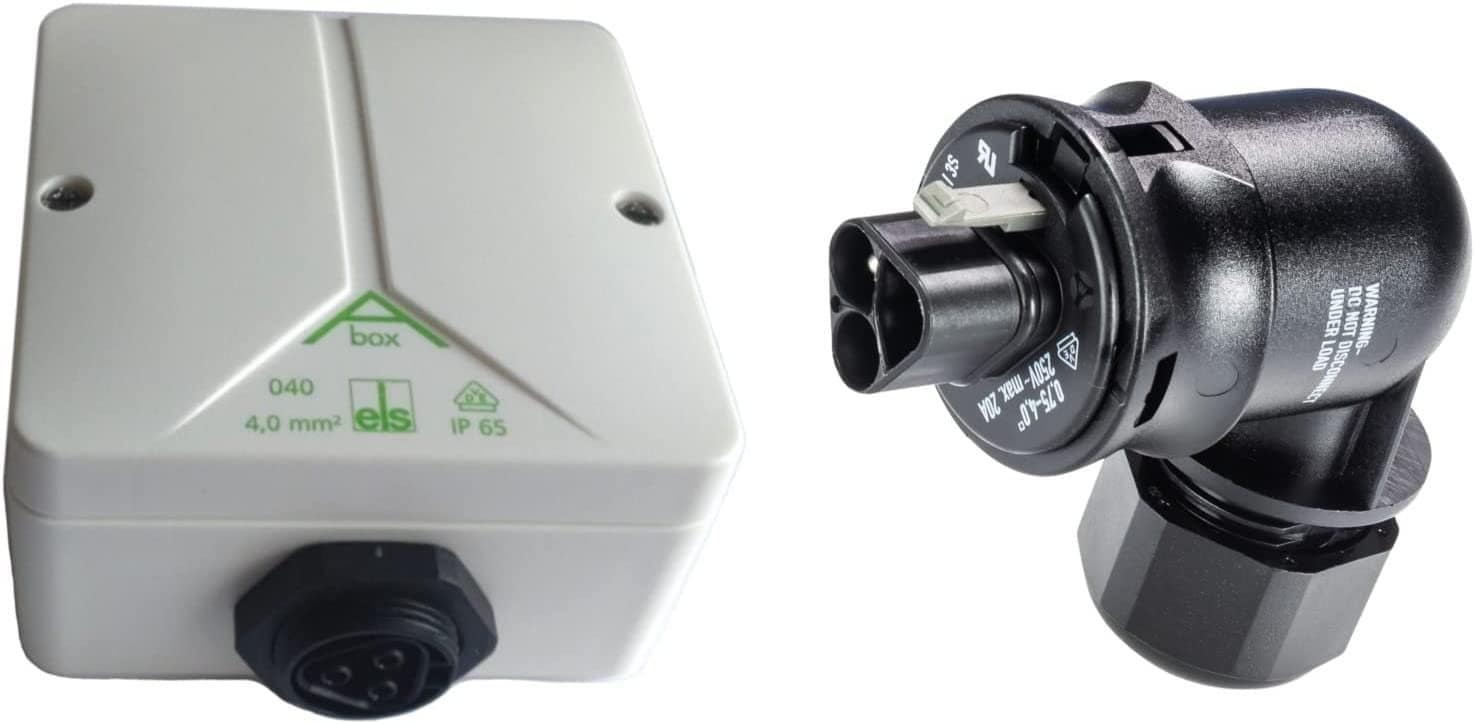 Balkonkraftwerk Wieland Steckdose Einspeisesteckdose für Deye Hoymiles Wechselrichter (ohne Kabel, mit 90º Stecker) – Bild 1