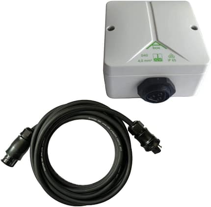 Balkonkraftwerk Anschlussleitung Betteri BC01 auf Wieland RST 3-polig, Adapterfür Mikrowechselrichter Hoymiles Deye Envertech NEP Bosswerk TSUN mit Einspeisesteckdose (10m Kabel, mit einfache Stecker)