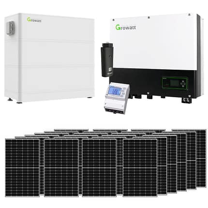 11250wp SET PV-Anlage Growatt SPH 10000 mit 10kw Speicher