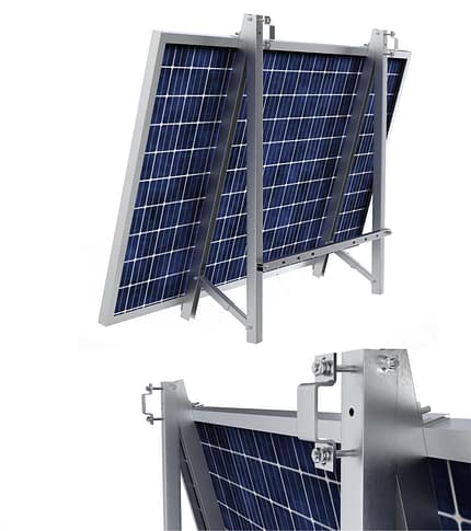 Halterung Aufständerung für rechteckige Balkon Geländer