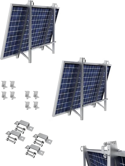 Balkonkraftwerk Halterung für rechteckige Balkon Geländer 2-set