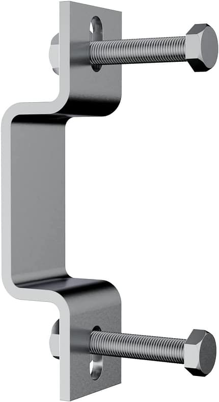 2x Montage Haken für Balkongeländer für PV Modul für rechteckige Geländer