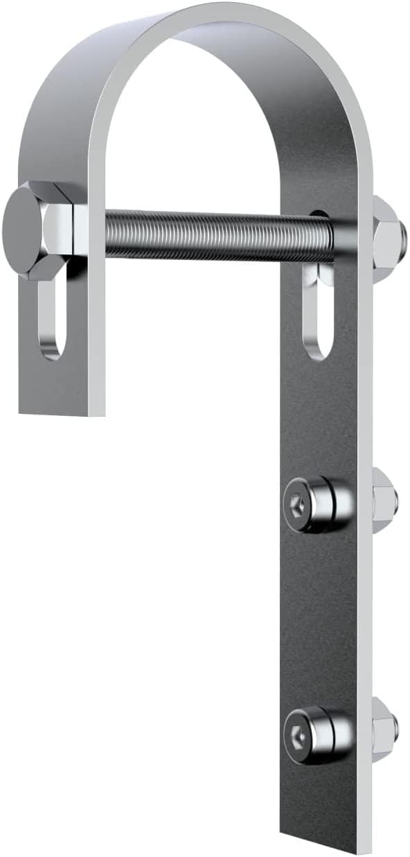 51Mj9t-Xe5L._AC_SL1500_ 2x Montage Haken für Balkongeländer Halter für PV Modul Geländerprofil Balkonkraftwerk (Haken Set Runde Geländer, 1) – Bild 1