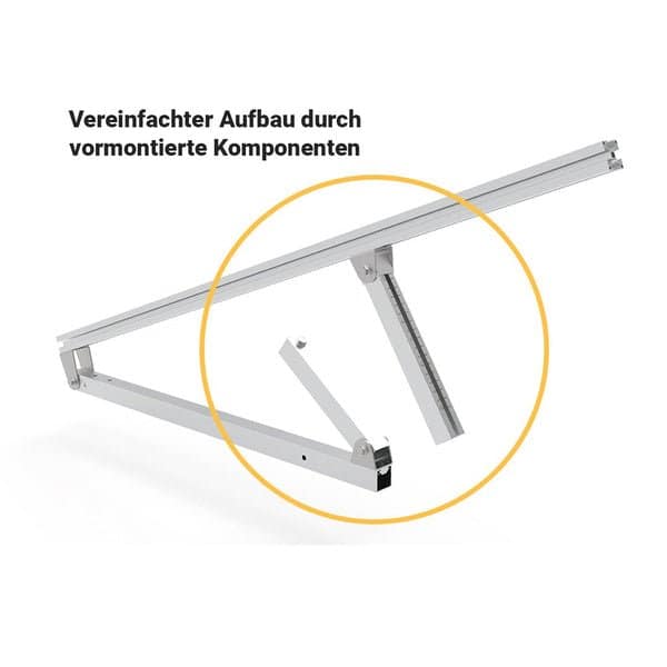 Aufständerung von Solarmodulen für Flachdach Boden Wänden – Bild 7