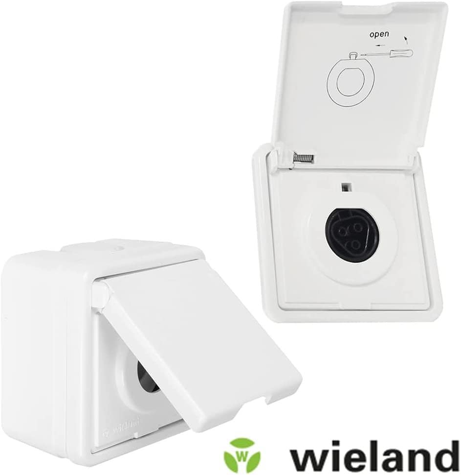 Balkonkraftwerk Wieland Steckdose Einspeisesteckdose für Deye Hoymiles Wechselrichter (ohne Kabel, Wieland Gesis Aufputz mit 90º Stecker) – Bild 2