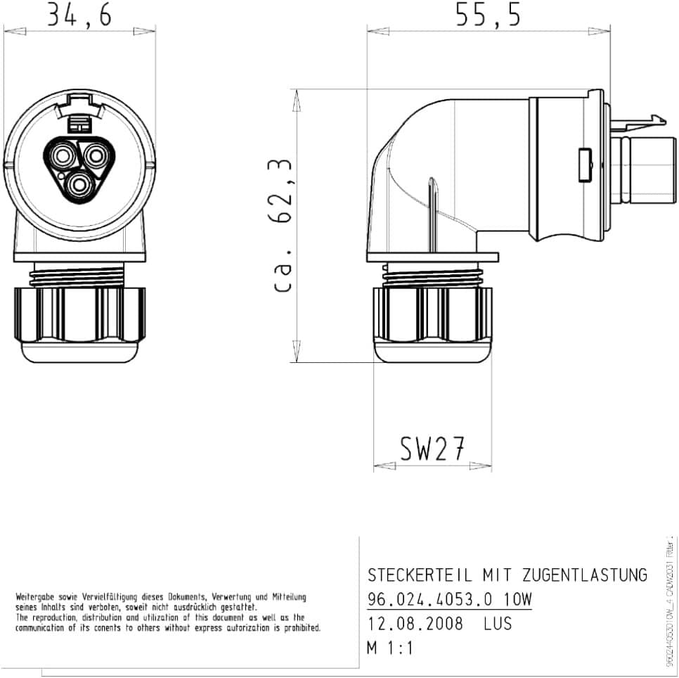 Balkonkraftwerk Wieland Steckdose Einspeisesteckdose für Deye Hoymiles Wechselrichter (ohne Kabel, Wieland Gesis Aufputz mit 90º Stecker) – Bild 8